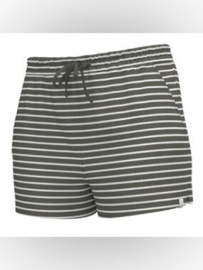 Local Girl Olive Stripe Revive Shorts